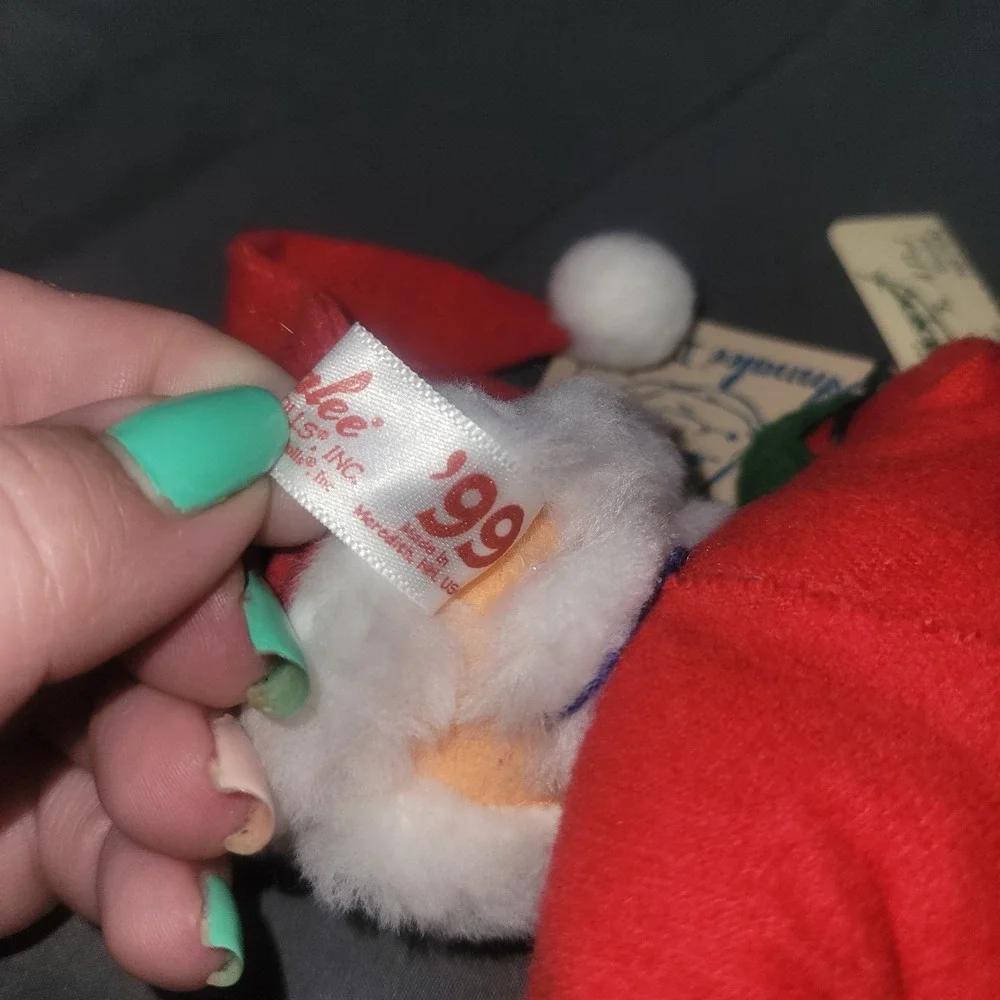 VTG 1999 Annalee Dolls Hockey Stick Santa Claus NWT